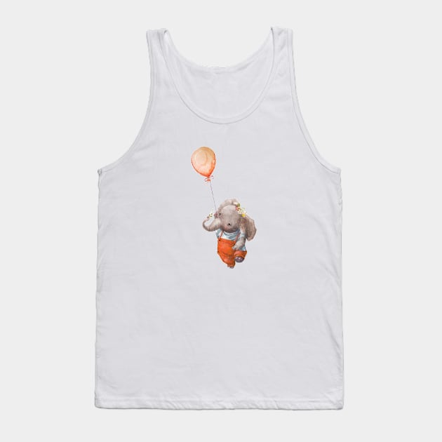 Elephant Love 3 Tank Top by EveFarb